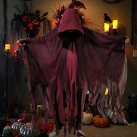Halloween Ghost Dementors Sorceress Cosplay Costume Gothic Zombie Tattered Hooded Capes Day of the Dead Party Props Cloaks