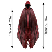 Halloween Ghost Dementors Sorceress Cosplay Costume Gothic Zombie Tattered Hooded Capes Day of the Dead Party Props Cloaks