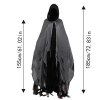 Halloween Ghost Dementors Sorceress Cosplay Costume Gothic Zombie Tattered Hooded Capes Day of the Dead Party Props Cloaks